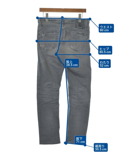 DENHAM（デンハム）デニムパンツ グレー サイズ:29(S位) メンズ/2200650042124