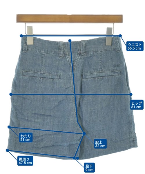 DENHAM（デンハム）ショートパンツ 紺 サイズ:XS レディース/2200712822039