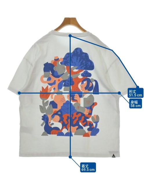DENHAM（デンハム）Tシャツ・カットソー 白 サイズ:XL メンズ/2200714494081