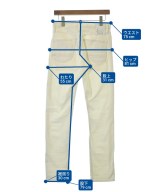 DENHAM（デンハム）デニムパンツ 白 サイズ:27(XS位) メンズ/2200645229257