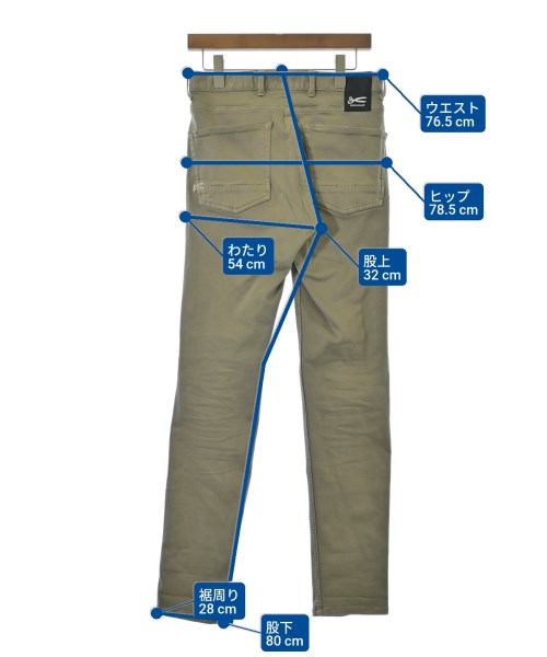 DENHAM（デンハム）チノパン カーキ サイズ:28(S位) メンズ/2200645229264