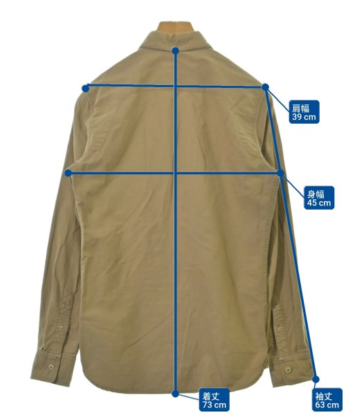 DENHAM（デンハム）カジュアルシャツ ベージュ サイズ:XS メンズ/2200648094036