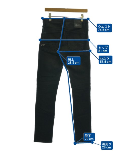 DENHAM（デンハム）デニムパンツ 黒 サイズ:29(S位) メンズ/2200649765027