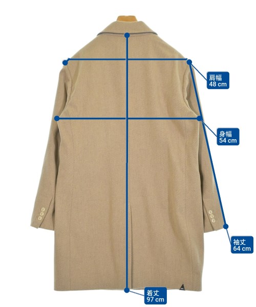 DENHAM（デンハム）チェスターコート ベージュ サイズ:L メンズ/2200652880014