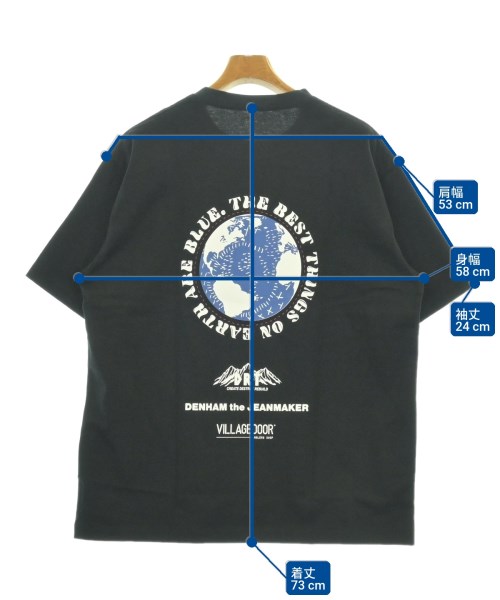 DENHAM（デンハム）Tシャツ・カットソー 黒 サイズ:L メンズ/2200730983026