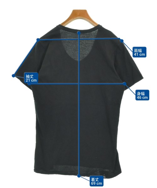 DENHAM（デンハム）Tシャツ・カットソー 黒 サイズ:S メンズ/2200719935107