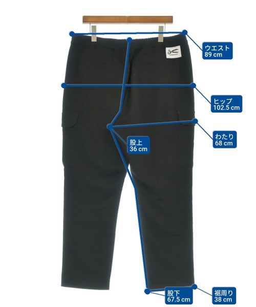 DENHAM（デンハム）カーゴパンツ 黒 サイズ:XL メンズ/2200683305111