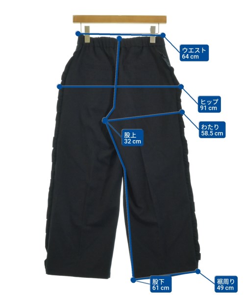 MUVEIL WORK（ミュベールワーク）スラックス 紺 サイズ:36(S位) レディース/2200640653026