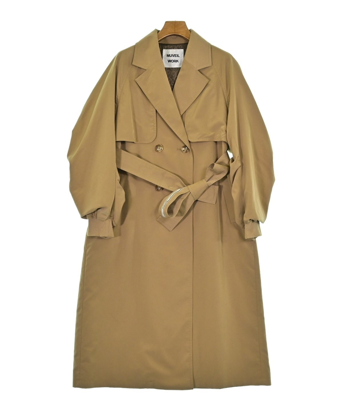 MUVEIL WORK（ミュベールワーク）トレンチコート ベージュ サイズ:36(S