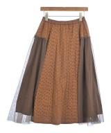 MUVEIL WORK（ミュベールワーク）ロング・マキシ丈スカート 茶 サイズ:36(S位) レディース/2200631903086