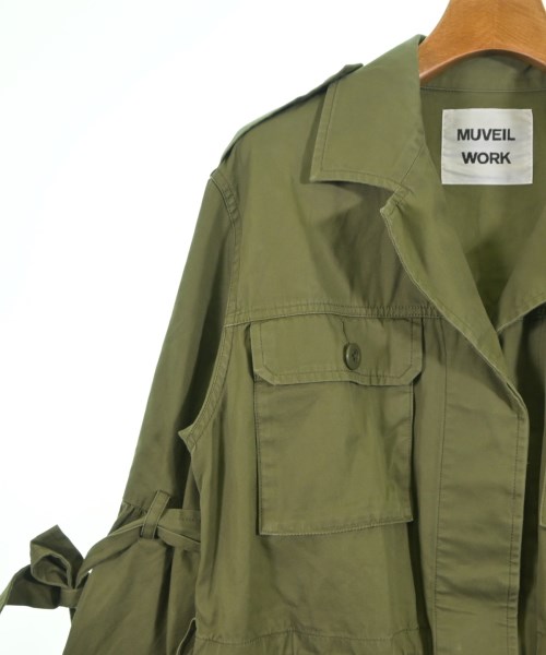 MUVEIL WORK（ミュベールワーク）ミリタリーブルゾン カーキ サイズ:38(M位) レディース/2200619104016