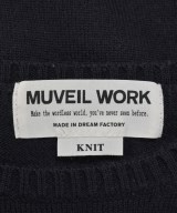 MUVEIL WORK（ミュベールワーク）ニット・セーター 紺 サイズ:38(M位) レディース/2200609934050