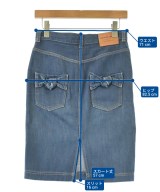 MUVEIL WORK（ミュベールワーク）ひざ丈スカート 紺 サイズ:36(S位) レディース/2200617876090