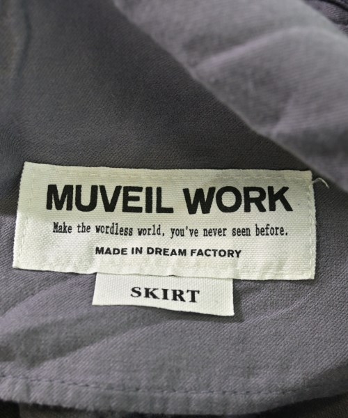MUVEIL WORK（ミュベールワーク）ひざ丈スカート グレー サイズ:38(M位) レディース/2200617876106