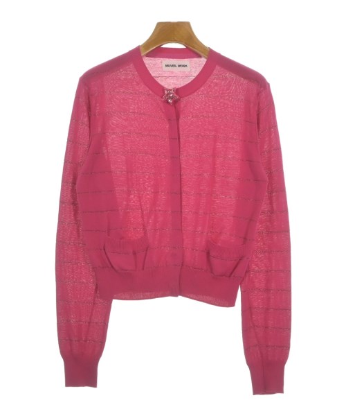 MUVEIL WORK(ミュベールワーク)カーディガン ピンク サイズ:38(M位)/2200669855104