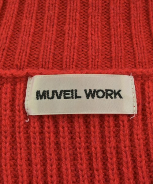 MUVEIL WORK（ミュベールワーク）ニット・セーター 赤 サイズ:38(M位) レディース/2200713593068