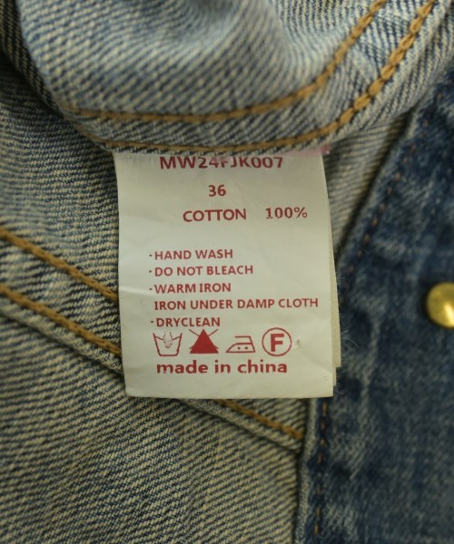 MUVEIL WORK（ミュベールワーク）デニムジャケット 紺 サイズ:36(S位) レディース/2200648342281