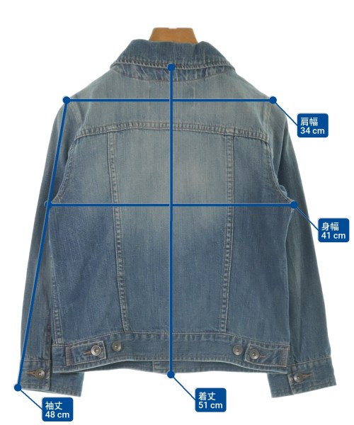 MUVEIL WORK（ミュベールワーク）デニムジャケット 紺 サイズ:36(S位) レディース/2200648342281