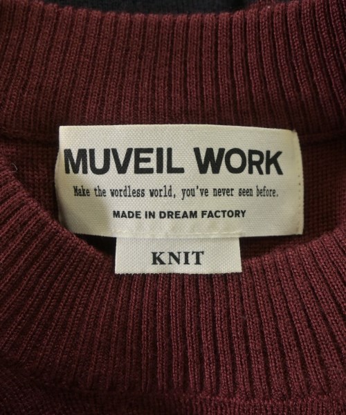 MUVEIL WORK（ミュベールワーク）ニット・セーター 赤 サイズ:-(M位) レディース/2200645238044