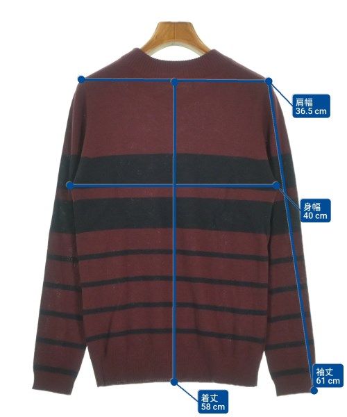 MUVEIL WORK（ミュベールワーク）ニット・セーター 赤 サイズ:-(M位) レディース/2200645238044