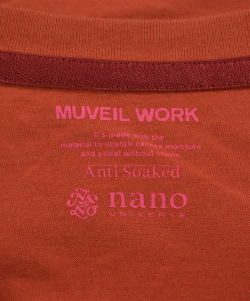 MUVEIL WORK（ミュベールワーク）Tシャツ・カットソー オレンジ サイズ:36(S位) レディース/2200702080128