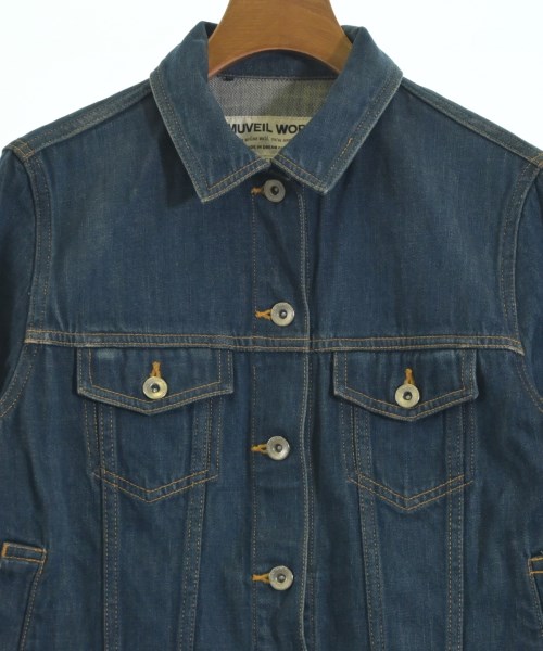 MUVEIL WORK（ミュベールワーク）デニムジャケット 青 サイズ:38(M位) レディース/2200659383044
