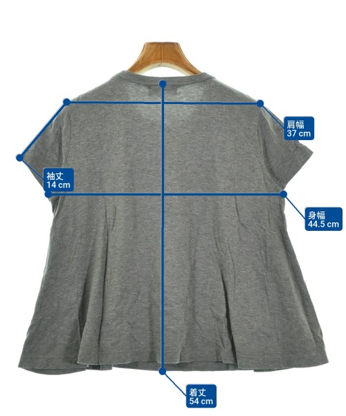 MUVEIL WORK（ミュベールワーク）Tシャツ・カットソー グレー サイズ:38(M位) レディース/2200687052097