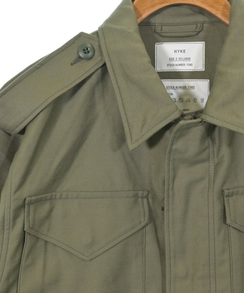 HYKE（ハイク）ミリタリーブルゾン カーキ サイズ:5(XXL位) メンズ/2200620917056