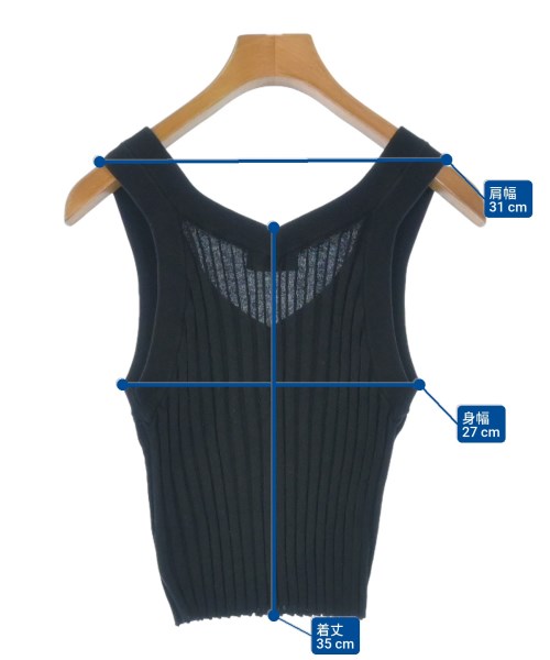 HYKE（ハイク）ベスト/ノースリーブ 黒 サイズ:-(S位) レディース/2200635199065