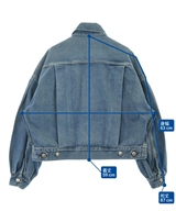 HYKE（ハイク）デニムジャケット 青 サイズ:2(M位) レディース/2200629259195