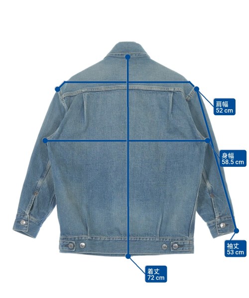 HYKE（ハイク）デニムジャケット 青 サイズ:1(S位) メンズ/2200635146069