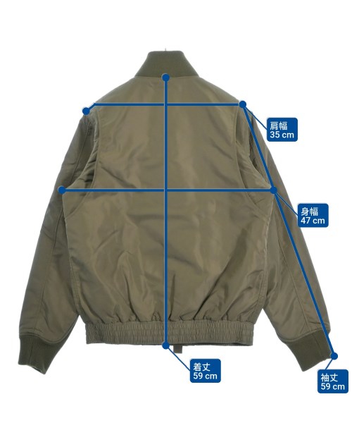 HYKE（ハイク）ミリタリーブルゾン カーキ サイズ:1(S位) レディース/2200636216020