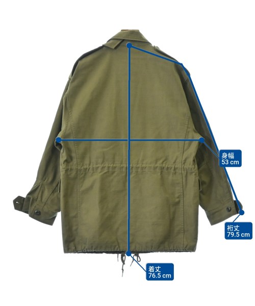 HYKE（ハイク）ミリタリーブルゾン カーキ サイズ:S レディース/2200619919085