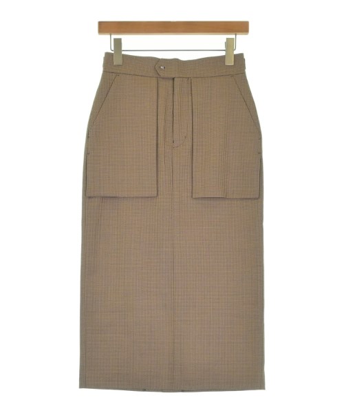 HYKE(ハイク)ロング・マキシ丈スカート 茶 サイズ:1(S位)/2200637925266