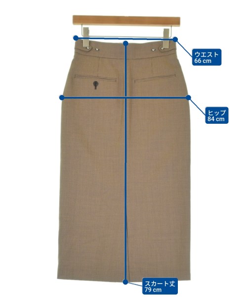 HYKE（ハイク）ロング・マキシ丈スカート 茶 サイズ:1(S位) レディース/2200637925266