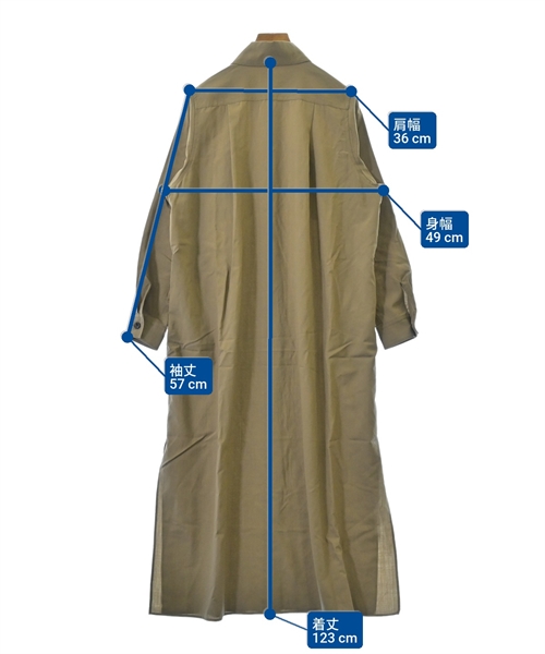 HYKE（ハイク）シャツワンピース 茶 サイズ:1(S位) レディース/2200624065050