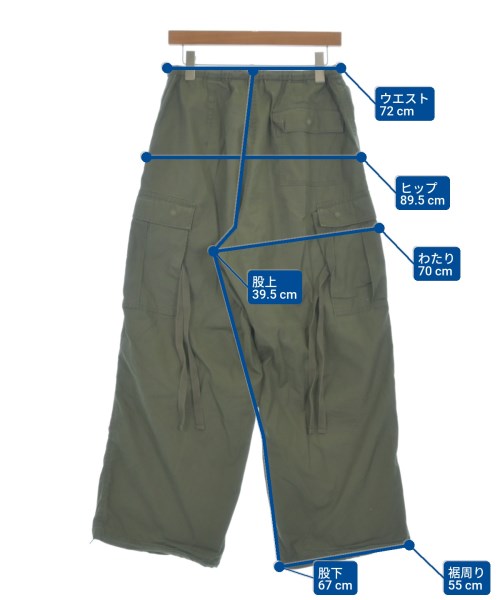 HYKE（ハイク）カーゴパンツ カーキ サイズ:XL メンズ/2200638531039