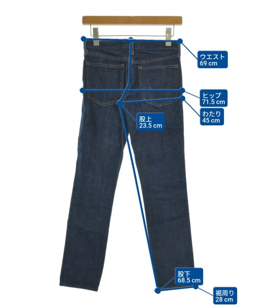 HYKE（ハイク）デニムパンツ 紺 サイズ:27(M位) レディース/2200639954097