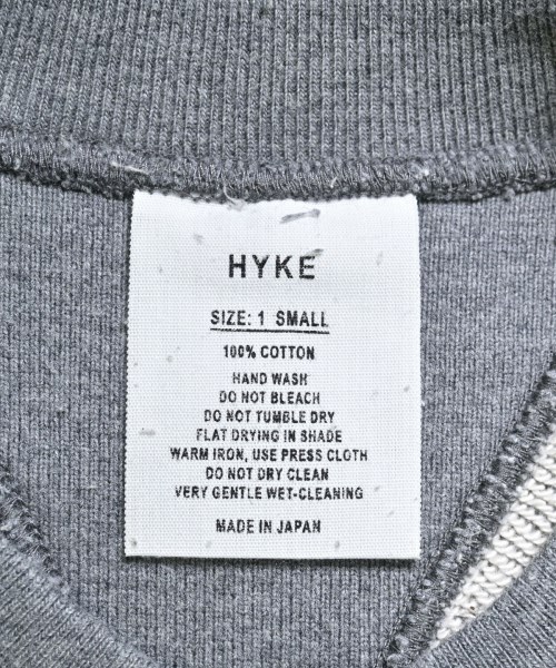 HYKE（ハイク）スウェット グレー サイズ:1(S位) レディース/2200604138057