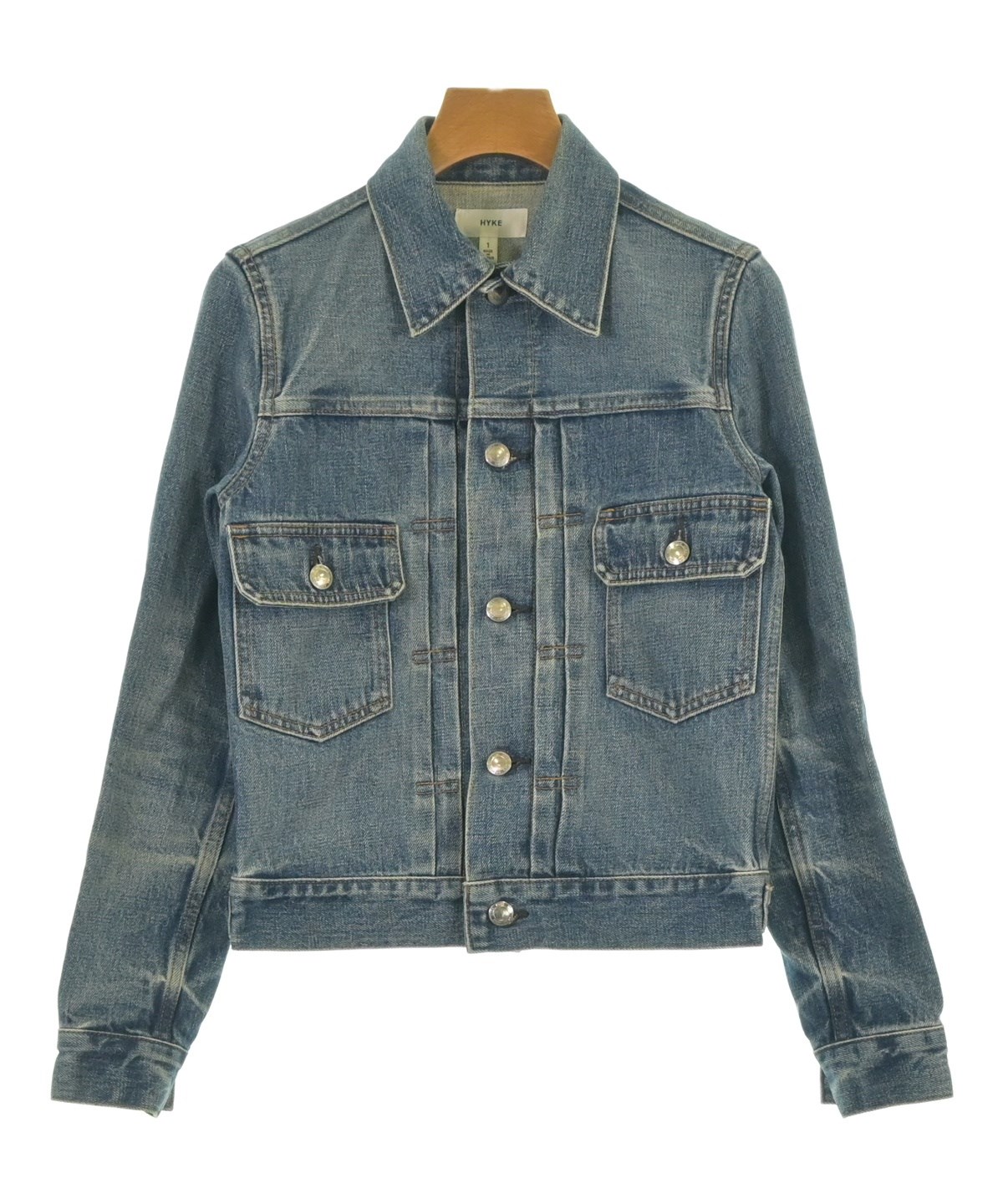 HYKE ブルーデニムジャケット Sサイズ HYKE（ハイク）デニムジャケット 青 サイズ:1(S位) レディース