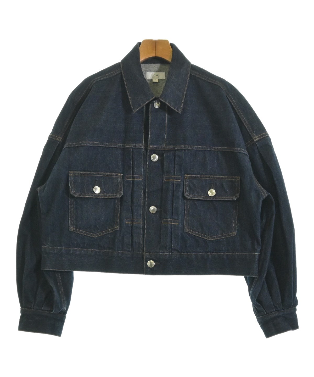 HYKE（ハイク）デニムジャケット 紺 サイズ:1(S位) レディース
