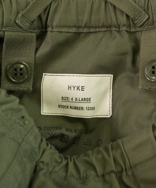 HYKE（ハイク）カーゴパンツ カーキ サイズ:XL メンズ/2200641778070