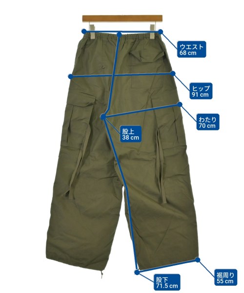 HYKE（ハイク）カーゴパンツ カーキ サイズ:XL メンズ/2200641778070