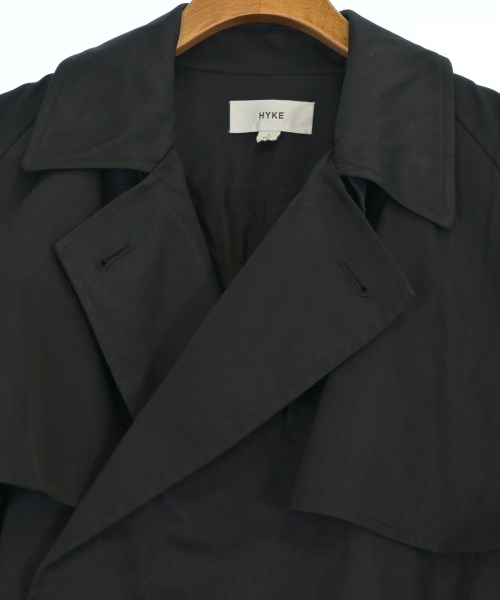 HYKE（ハイク）トレンチコート 黒 サイズ:1(S位) メンズ/2200610964343