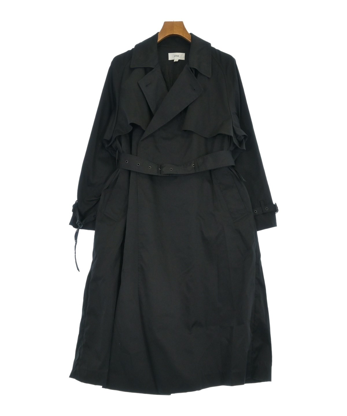 HYKE（ハイク）トレンチコート 黒 サイズ:1(S位) メンズ/2200610964343