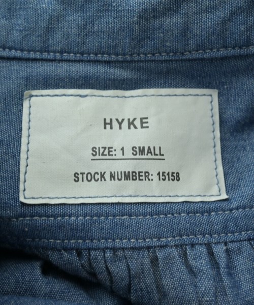 HYKE（ハイク）カジュアルシャツ 青 サイズ:1(S位) レディース/2200610964350