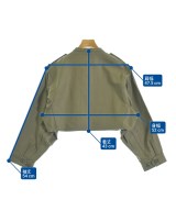 HYKE（ハイク）ミリタリーブルゾン カーキ サイズ:S レディース/2200628317025