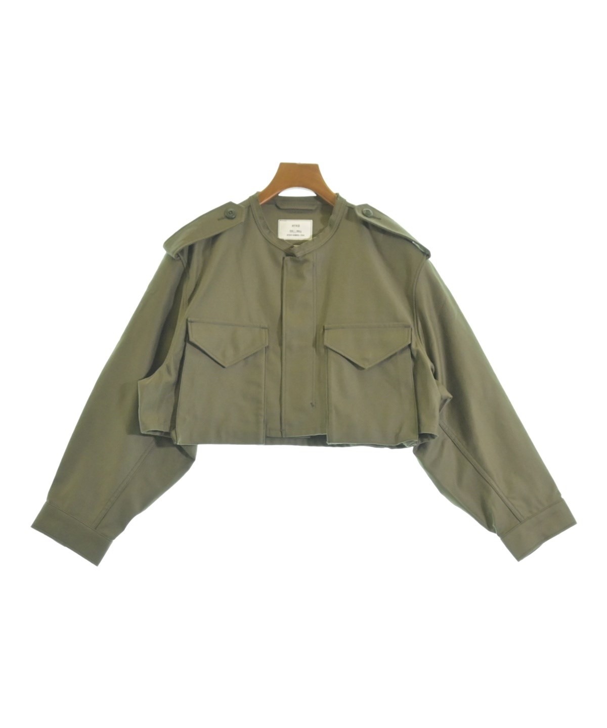 HYKE ハイク ミリタリーブルゾン レディース 【古着】【中古】 HYKE（ハイク）ミリタリーブルゾン カーキ サイズ:S レディース