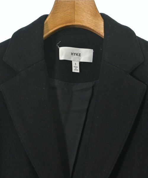 HYKE（ハイク）チェスターコート 黒 サイズ:1(S位) レディース/2200643031043