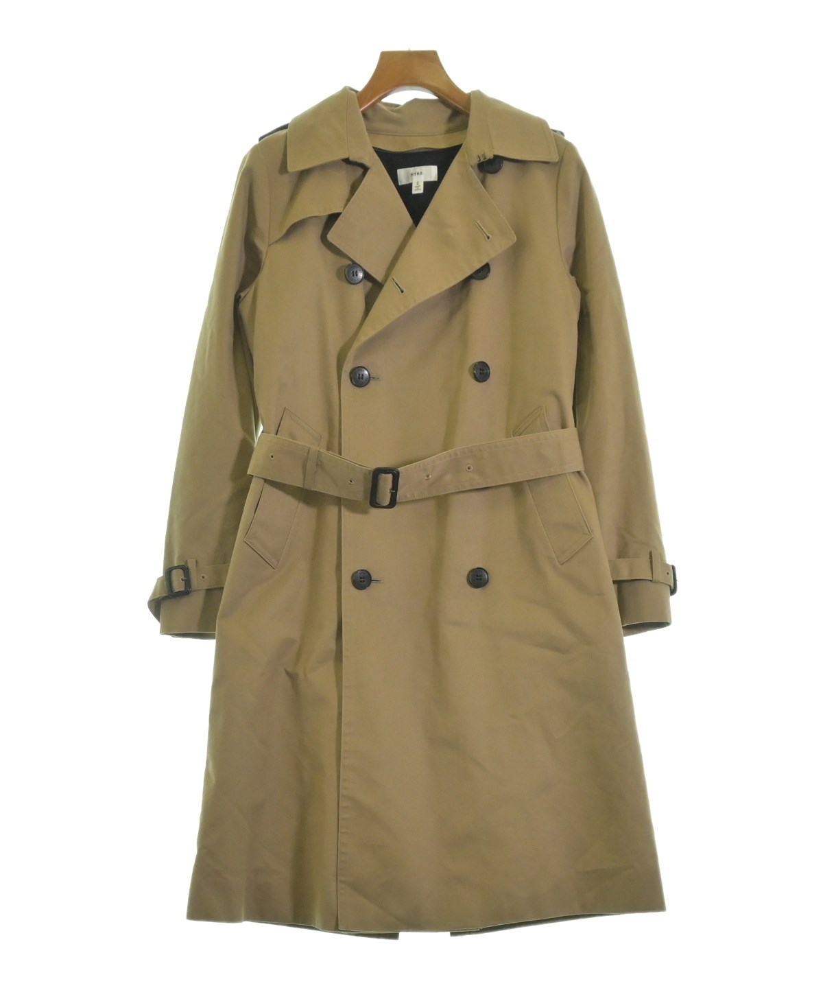 J*T様 名品　美品　HYKE トレンチコート ベージュ サイズ2 HYKE トレンチコート サイズ2 ベージュ HYKE(ハイク)】 TRENCH COAT